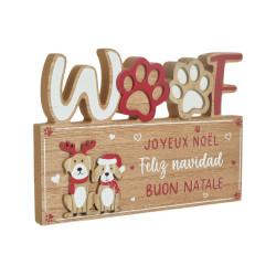 Décoration murale de Noël Woof 19 x 1