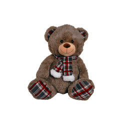 Ours en peluche avec écharpe 53 cm