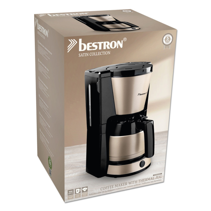 Cafetière à filtre ACM1000SAT BESTRON - Petit électro | BESTRON Cafetière à filtre ACM1000SAT BESTRON - Petit électro | BESTRON