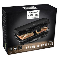 Appareil à croque-monsieur ASM90XLZ | BESTRON Appareil à croque-monsieur ASM90XLZ | BESTRON