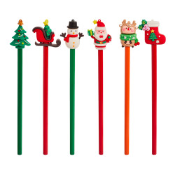 Crayon de Noël avec figurine