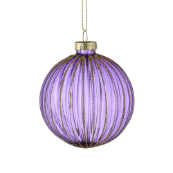 Boule de Noël en verre Fanore violette Ø 8 cm EGLO