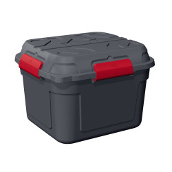 Box de rangement Q-Line étanche anthracite et rouge 90 L SUNWARE