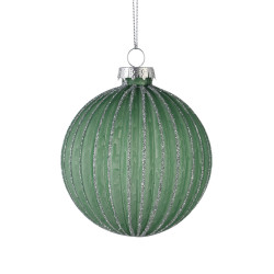 Boule de Noël en verre Fanore verte Ø 8 cm EGLO