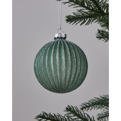 Boule de Noël en verre Fanore verte Ø 8 cm EGLO