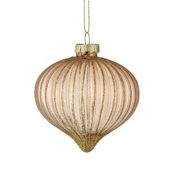 Boule de Noël en verre Fanore crème Ø 8 cm EGLO