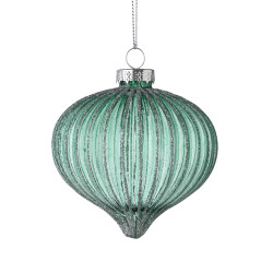 Boule de Noël en verre Fanore verte Ø 8 cm EGLO