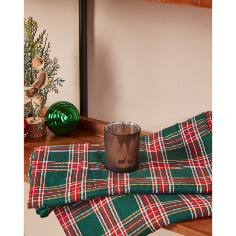 Photophore Lukut en verre marron Ø 7 x 8 cm EGLO