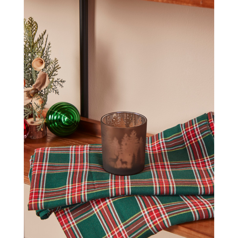 Photophore Lukut en verre marron Ø 9 x 10 cm EGLO