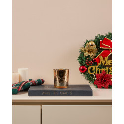 Photophore Lukut en verre doré Ø 7 x 8 cm EGLO