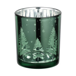 Photophore Lukut en verre menthe Ø 7 x 8 cm EGLO