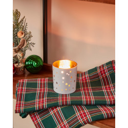 Photophore Lukut en verre blanc Ø 8