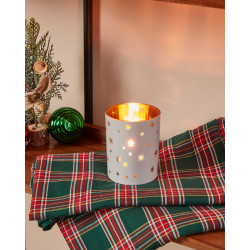 Photophore Lukut en verre blanc Ø 10 x 12