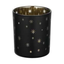 Photophore Lukut en verre noir Ø 7 x 8 cm EGLO