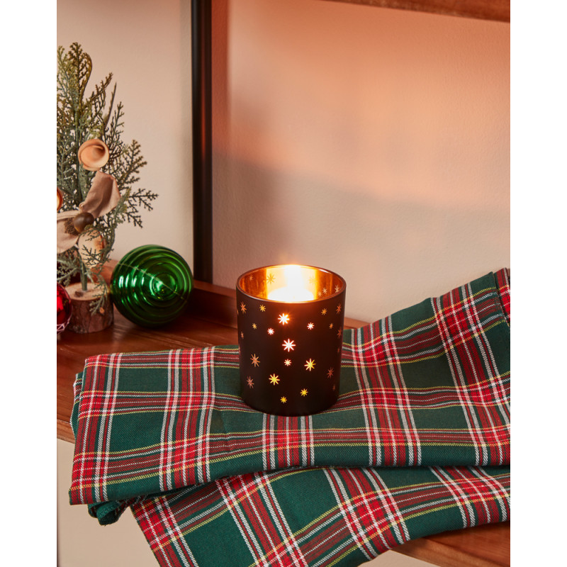 Photophore Lukut en verre noir Ø 8