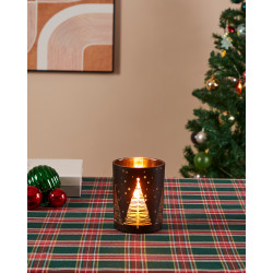 Photophore Lukut en verre noir Ø 10 x 12