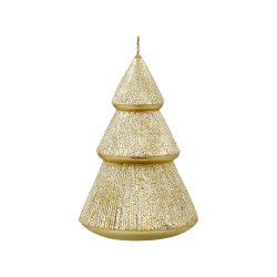 Bougie Balezze sapin dorée Ø 8