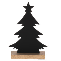 Sapin de Noël Baliguian noir 15 x 5 x 22 cm EGLO