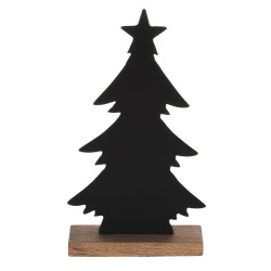 Sapin de Noël Baliguian noir 15 x 6 x 27 cm EGLO