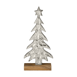 Sapin de Noël Baliguian argenté 10