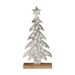 Sapin de Noël Baliguian argenté 14