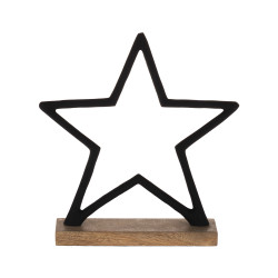 Etoile Baliguian noire 25 x 6 x 26 cm EGLO