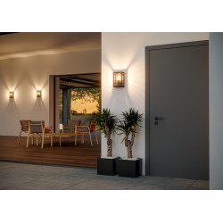 Applique extérieure Alamonte 3 noire E27 60 W