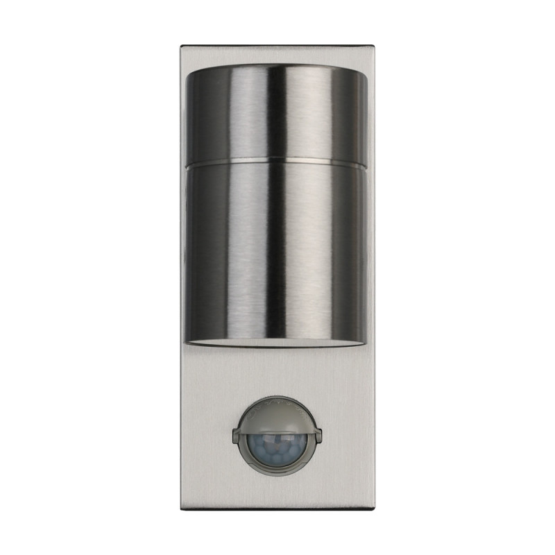 Applique extérieure LED Riga 5 en acier inoxydable avec détecteur de mouvement GU10 2