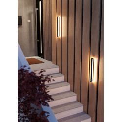 Applique extérieure LED Neviano noire 2 x 7 W