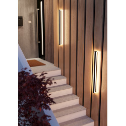 Applique extérieure LED Neviano noire 2 x 11 W