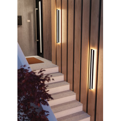 Applique extérieure LED Neviano noire 2 x 11 W