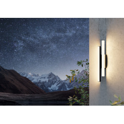 Applique extérieure LED Serricella noire 9 W