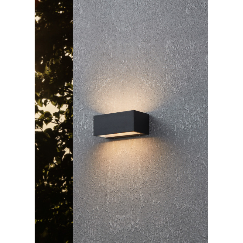 Applique extérieure LED Spongano horizontale anthracite 10 W