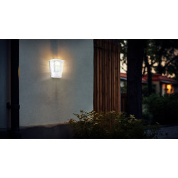 Applique extérieure Aloria blanche E27 60 W