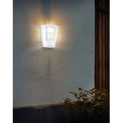 Applique extérieure Aloria blanche E27 60 W
