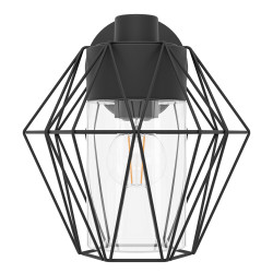 Applique extérieure Canove noire E27 60 W