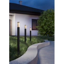 Borne extérieure Salle noire 110 cm E27 15 W