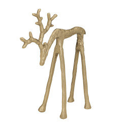 Cerf Kurolino doré 22 x 9 x 26 cm EGLO