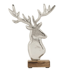 Cerf Baliguian argenté 16 x 5 x 22 cm EGLO