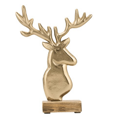 Cerf Baliguian doré 16 x 5 x 22 cm EGLO