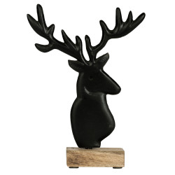 Cerf Baliguian noir 16 x 5 x 22 cm EGLO