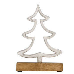 Sapin Baliguian argenté 13 x 5 x 19 cm EGLO