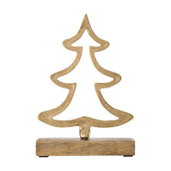 Sapin Baliguian doré 13 x 5 x 19 cm EGLO