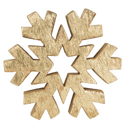 Flocon de neige Baliguian en bois 20 x 3