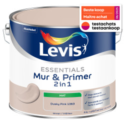 Peinture murale Essentials 2-en-1 Rose foncé 2,5 L | LEVIS