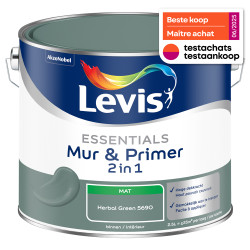 Peinture Murale Essentials 2-en-1 Vert Herbe 2.5L | LEVIS