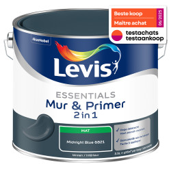 Peinture murale Essentiels 2-en-1 Bleu minuit 2,5 L | LEVIS