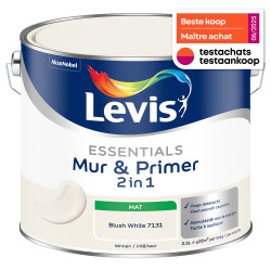 Peinture murale Essentials 2-en-1 Blanc Blush 2,5 L | LEVIS