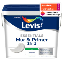Peinture murale Essentials blanche 2-en-1 5 L | LEVIS