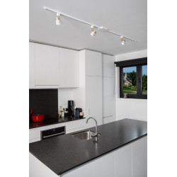 Connecteur L gauche Track blanc LUCIDE – Installation facile

